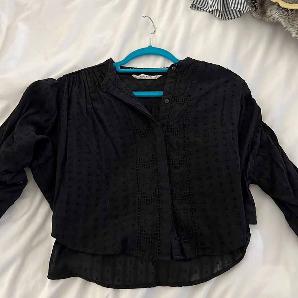 Zara black top- xs